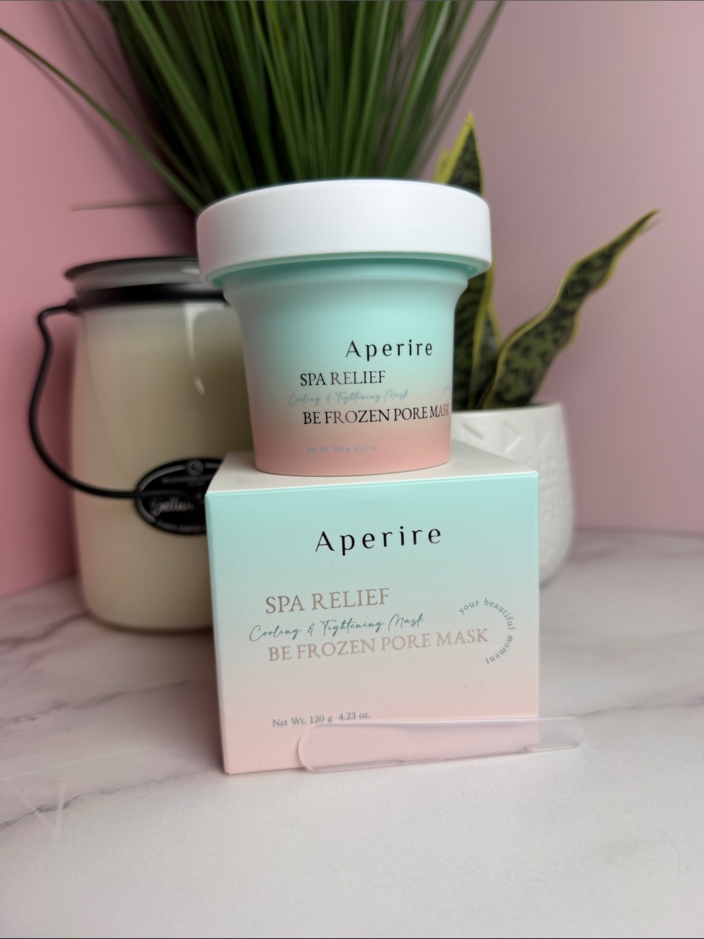 Spa Relief Be Frozen Pore Mask - Mint Pink